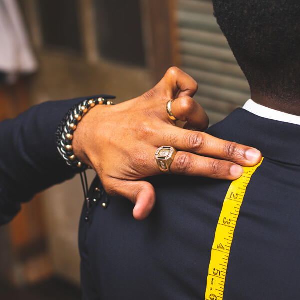 Customer reviewing a tailoring proposal before approval