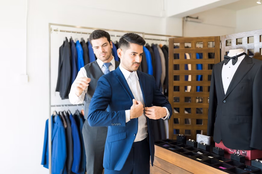 Young professional wearing a refined business wardrobe for career confidence